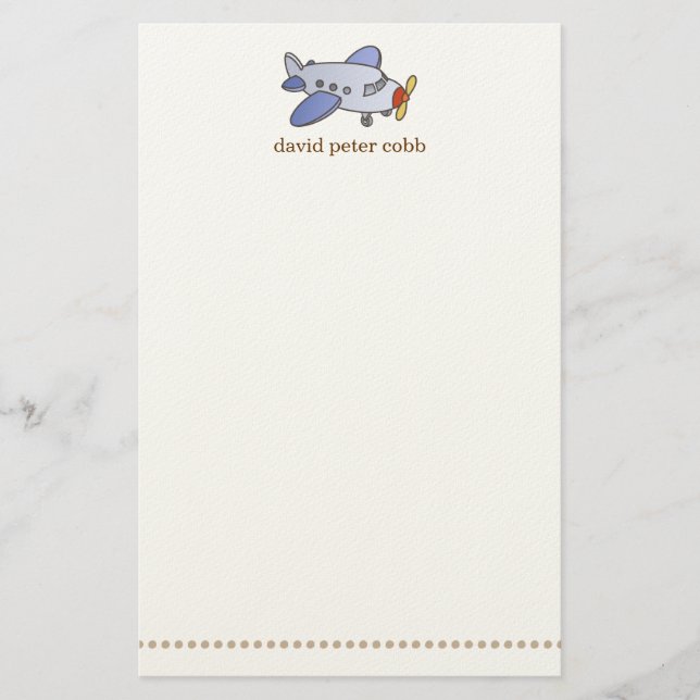 Brevpapper för flygkickflygplan (Framsida)