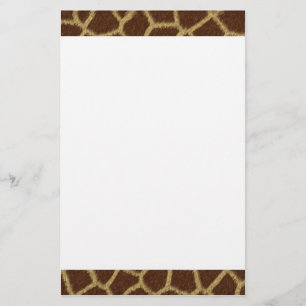 Brevpapper för giraffpälsdesign