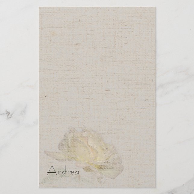 Brevpapper för gul roslinneLook (Framsida)