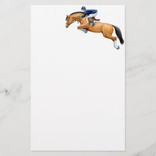 Brevpapper för häst för fjärdShowjumper
