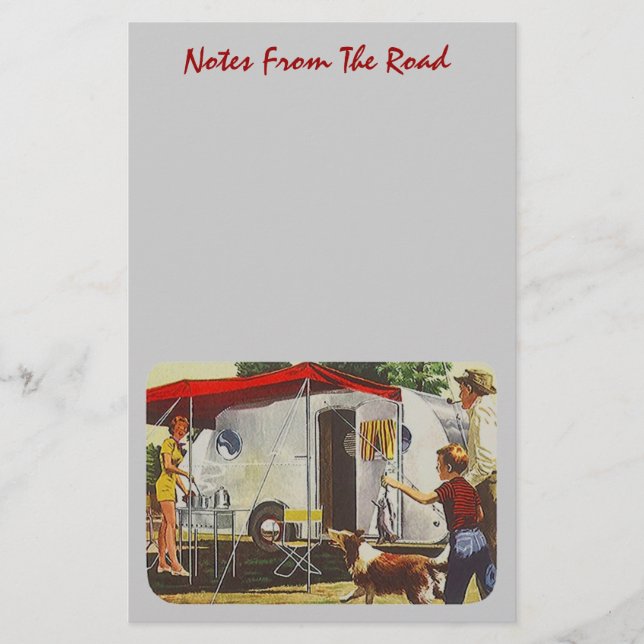 Brevpapper för läger för campare för skinka för (Framsida)