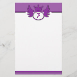 Brevpapper för liladesignMonogram