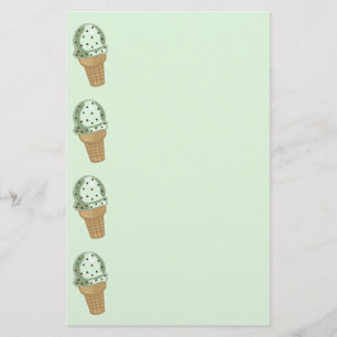 Brevpapper för Mintchokladchip