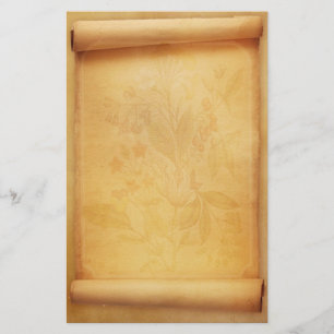 Brevpapper för ParchmentrullaLook