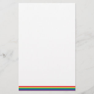 Brevpapper för regnbågeflaggapride