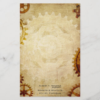 Brevpapper för Steampunk vintagepapper