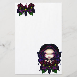 Brevpapper "för svart Orchidfe"