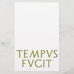 Brevpapper för Tempus Fugit