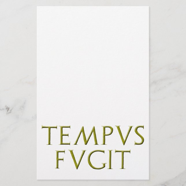 Brevpapper för Tempus Fugit (Framsida)