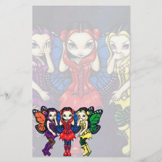 Brevpapper "för tre kloka feer" (Framsida)