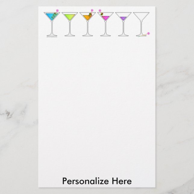 Brevpapper - MARTINIS, gå som går, väck (Framsida)