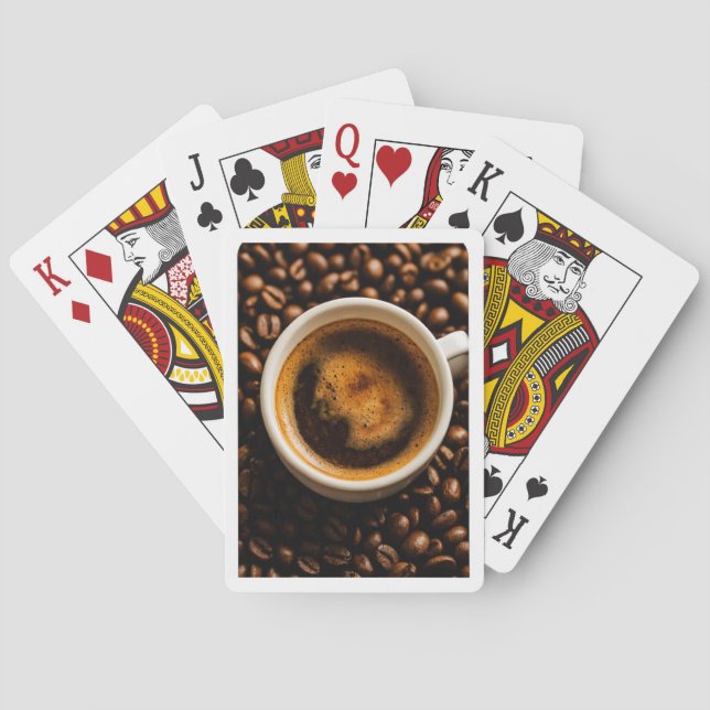 Brew & Bluff: Coffee Lover Playing Cards Casinokort (Baksidan)