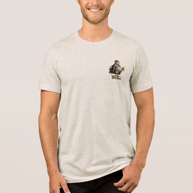 Brew Crew Beer Superhjälte Rolig T-Shirt (Framsida)