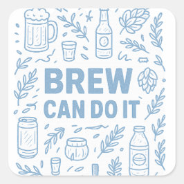 Brew kan göra det fyrkantigt klistermärke