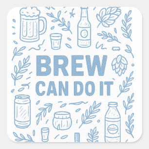 Brew kan göra det fyrkantigt klistermärke