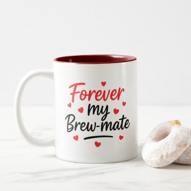 Brew-Mate Par-årsdag/ Vänskap Gift Mugg (Med munk)