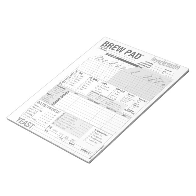Brew Pad Anteckningsblock (Vinklad)