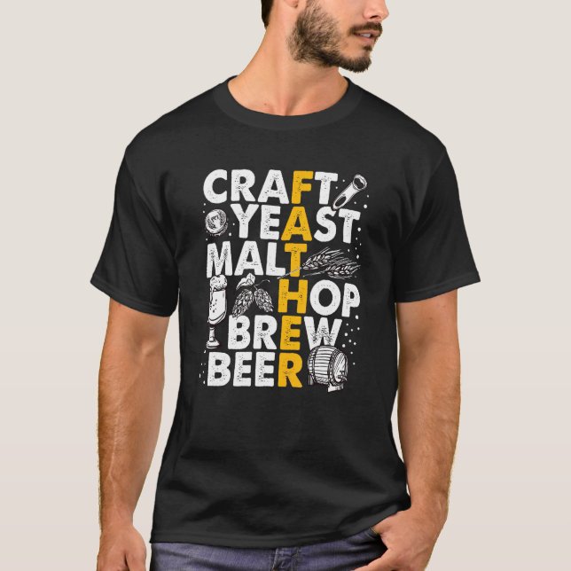 Brew Pappa Beer Brewer Brewing Far Gift 1 T Shirt (Framsida)