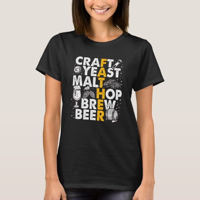 Brew Pappa Beer Brewer Brewing Far Gift T Shirt (Framsida)