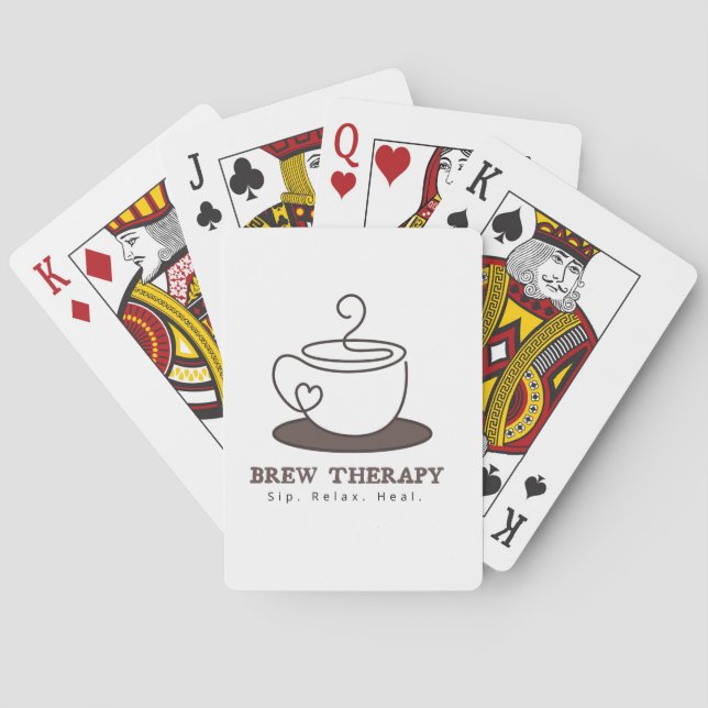 Brew Therapy Coffee Spelkort (Baksidan)