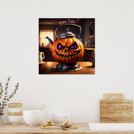 Brew Time AI Fantasy Digital Art Print Kuslig Poster