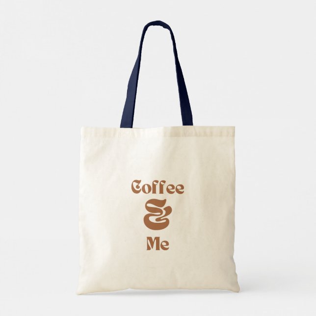 Brew-tiully Yours: Coffee Älskare Tote’ Tote Bag Tygkasse (Baksida)