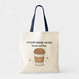 Brew-tiully Yours: Coffee Älskare Tote’ Tote Bag Tygkasse
