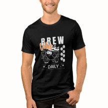 Brew Vibes Daily Retro Coffee Älskare T-Shirt