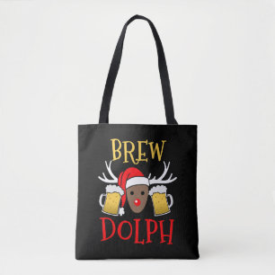 Brewdolph - Funny Reindeer Beer julgåva Tygkasse