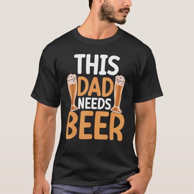 Brewer Beer  Beer Drinker Alcohol Dad Fathers Day  T Shirt (Framsida)