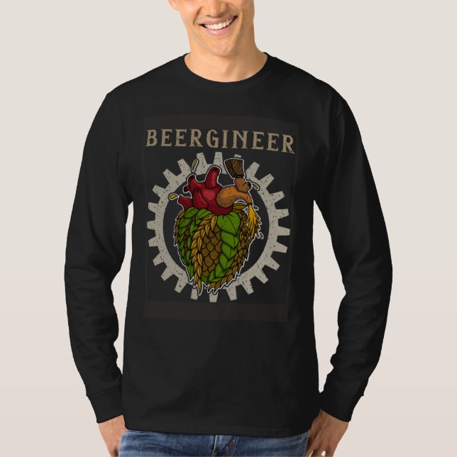 Brewer beer hops beer drinker brewery drinking t shirt (Framsida)