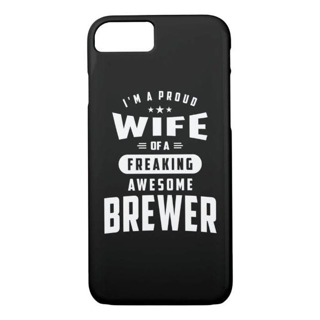 Brewer Job Title Tee for Manar Womens Case-Mate iPhone Skal (Baksida)