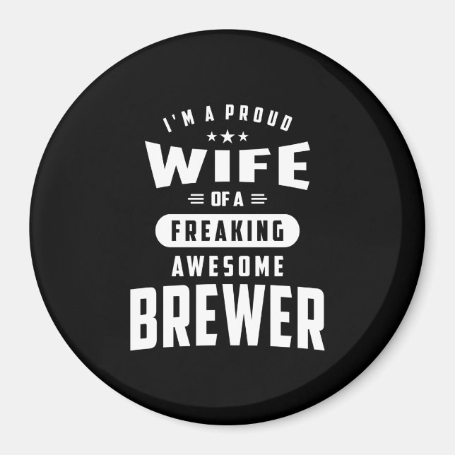 Brewer Job Title Tee for Manar Womens Magnet (Framsidan)