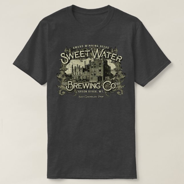 Breweriana Sweet Vatten Brewing Company 1899 T Shirt (Design framsida)
