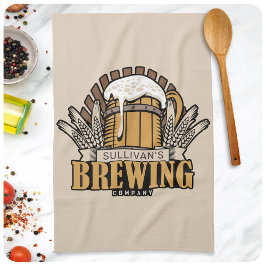 Brewery ADD NAMN Craft Beer Brewing Company Pub Kökshandduk