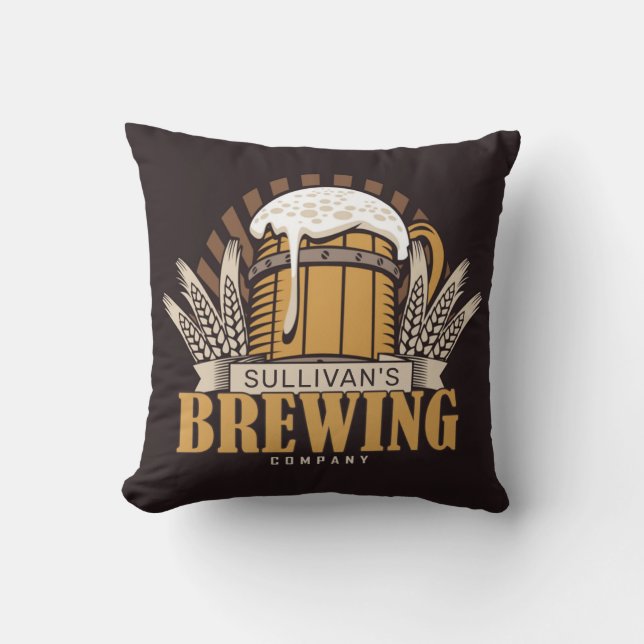 Brewery ADD NAMN Craft Beer Brewing Company Pub Kudde (Framsida)