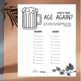 Brewery Baby - B&W - Vad är deras ålder igen? Spel