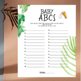 Brewery Baby - Färg - Baby Shower Baby ABCs Game