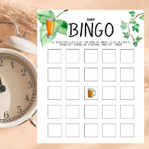 Brewery Baby - Färg - Baby Shower Baby Bingo Game