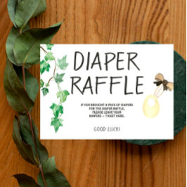 Brewery Baby - Färg - Diaper Raffle Inbjudan Inser