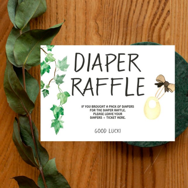 Brewery Baby - Färg - Diaper Raffle Inbjudan Inser (Skapare uppladdad)
