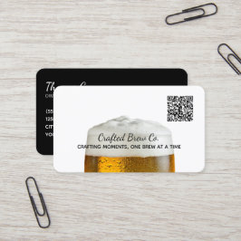 🍻 Brewery Beer Anpassningsbar QR Visitkort