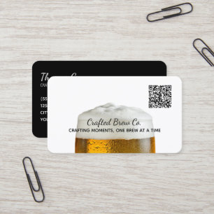🍻 Brewery Beer Anpassningsbar QR Visitkort
