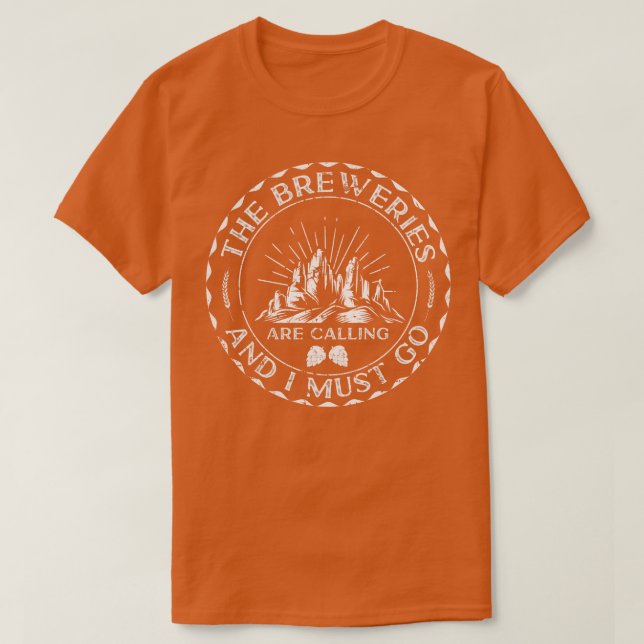 Brewery Brewery-brygga Ale Beer T Shirt (Design framsida)
