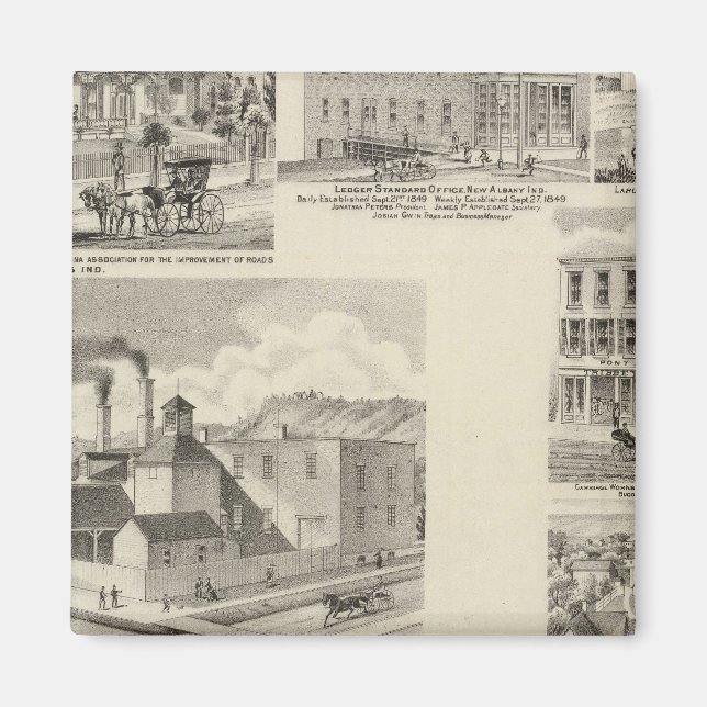 Brewery of Paul Reising, New Albany Magnet (Framsidan)