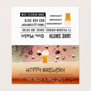 Brewery Pub House Öl Mugg Visitkort