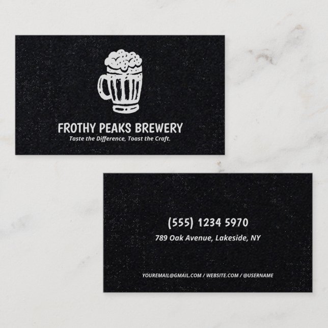 Brewery Visitkort (Fram/baksida)