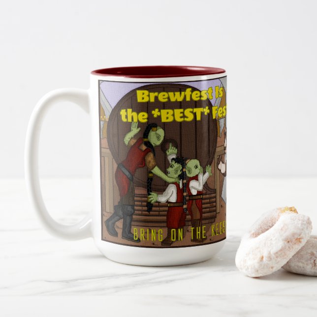 Brewfest är det bästa alternativet: Två-Tonad mugg (Med munk)