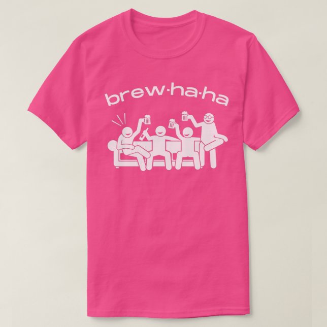Brewhaha brouhaha lustig text ord design T Shirt (Design framsida)