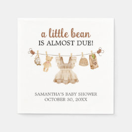 Brewing Coffee Baby Shower Pappersservett